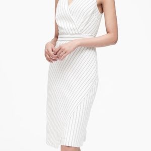 Banana Republic Grey Striped Sheath 2P